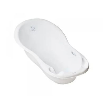 Ванночка 102 см LUX Зайчики зі зливом (Білий) TEGA BABY KR-005-103, Білий