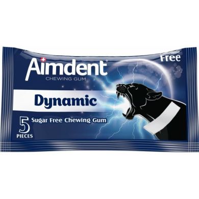 Жевательная резинка Aimdent Dynamic 5 пластинок без сахара 8681259504451