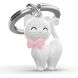 Брелок Metalmorphose White cat with silicone bowtie 8000020806897