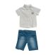 Рубашка и шорты 6-9м/74см голубой Bebetto K 2485