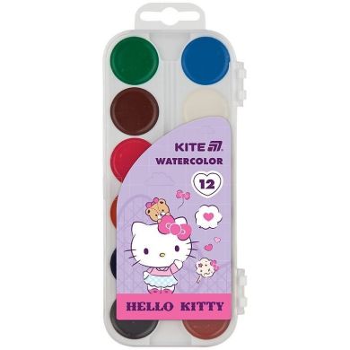 Фарби акварельні, 12 кольорів Hello Kitty HK25-061