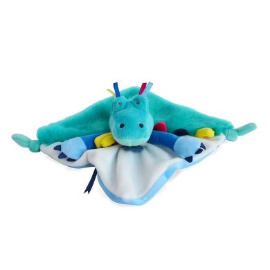 Комфортер-м'яка іграшка Крокодил колекція Tropicool, 22см DouDou DC3287, Бірюзовий