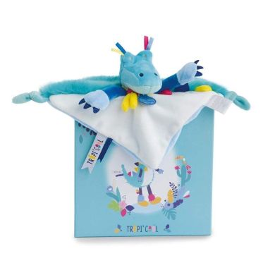 Комфортер-м'яка іграшка Крокодил колекція Tropicool, 22см DouDou DC3287, Бірюзовий