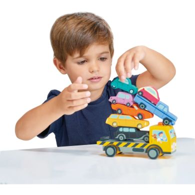 Игрушка из дерева Эвакуатор с машинками 18+ Tender Leaf Toys TL8663