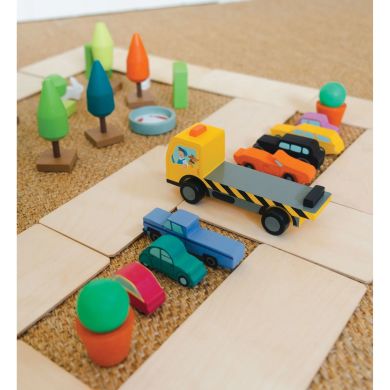 Игрушка из дерева Эвакуатор с машинками 18+ Tender Leaf Toys TL8663