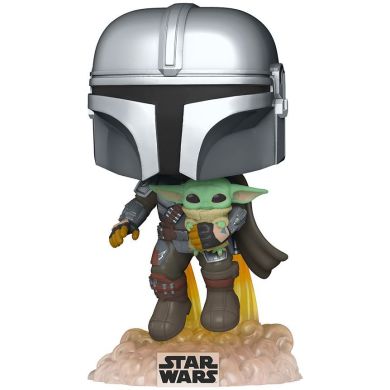 Ігрова фігурка Funko Pop! серії Мандалорець &mdash; Мандалорець, що летить з малюком 50959