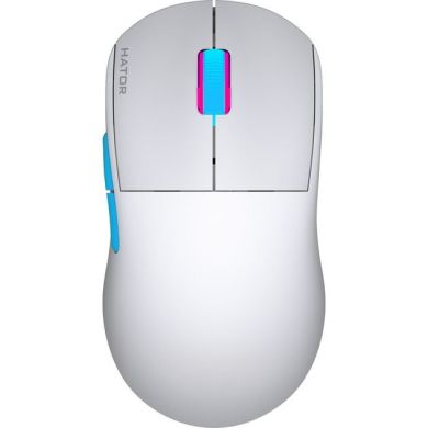 Ігрова миша HATOR Quasar 2 PRO wireless HTM561WC white/cyan