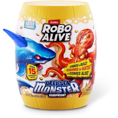 Інтерактивний ігровий набір ROBO ALIVE S1 ГЛИБОКОВОДНИЙ СЮРПРИЗ. ВЕЛИКА БІЛА АКУЛА 71155A