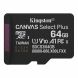 Карта пам'яті Kingston microSD 64GB C10 UHS-I A1 V10 R100MB/s SDCS3/64GBSP
