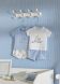 Комплект 2 футболки короткий рукав, 2 шорты 1B, р.56 Голубой Mayoral 1625