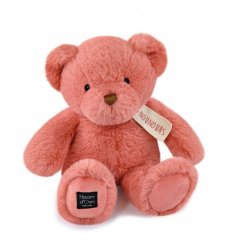 Мягкая игрушка DouDou Медведь Le Nounours розовый 28 см, HO3232