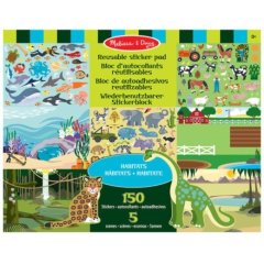 Набір багаторазових наліпок Середовище проживання тварин Melissa & Doug SM93209/6836