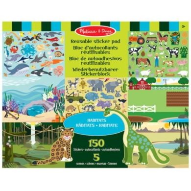 Набор многоразовых наклейок Среда обитания животных Melissa & Doug SM93209/6836