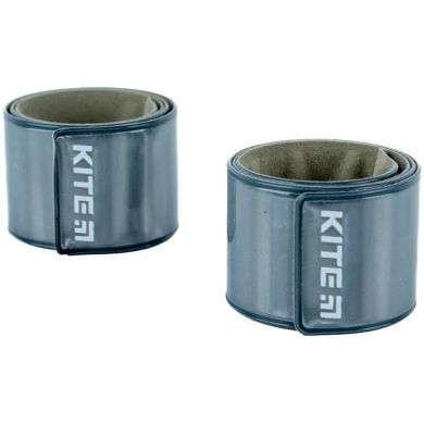 Набор браслетов светоотражающих, темно-серый Kite K23-108-1