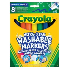Набор фломастеров широкая линия (ultra-clean washable), 8 шт Crayola 256348.012