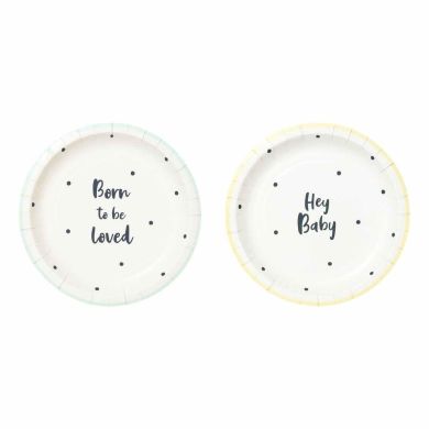 Одноразові тарілки Talking Tables Народжений для любові 12 шт. BORN-PLATE-SML