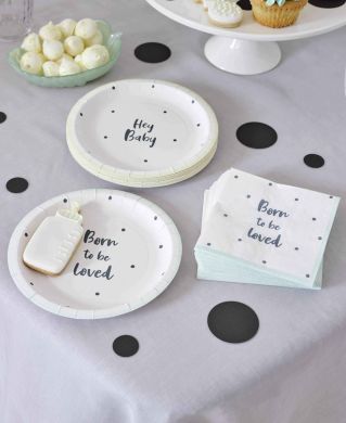 Одноразові тарілки Talking Tables Народжений для любові 12 шт. BORN-PLATE-SML
