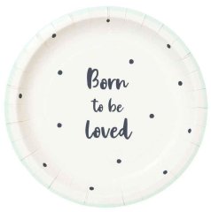 Одноразові тарілки Talking Tables Народжений для любові 12 шт. BORN-PLATE-SML