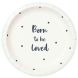 Одноразові тарілки Talking Tables Народжений для любові 12 шт. BORN-PLATE-SML