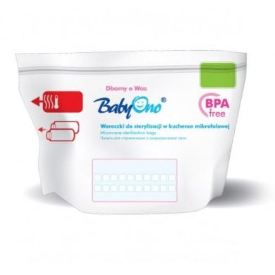Пакети для cтерилізації в мікрохвильовій печі (5 шт) BabyOno 1038