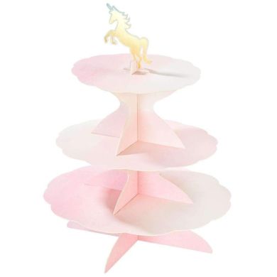 Підставка для тістечок Talking Tables We Heart Pastels з трьох рівнів 4 варіанти верхівок 6 шт. PASTEL-CAKESTAND