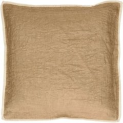 Подушка льон/оксамит, 45&times;45 см, охра ALPHA OPPOSITES POMAX 40545-OCH-10