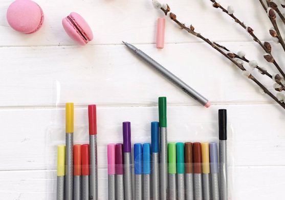 Ручка капілярна Faber-Castell Grip Finepen 0,4 мм с 22265