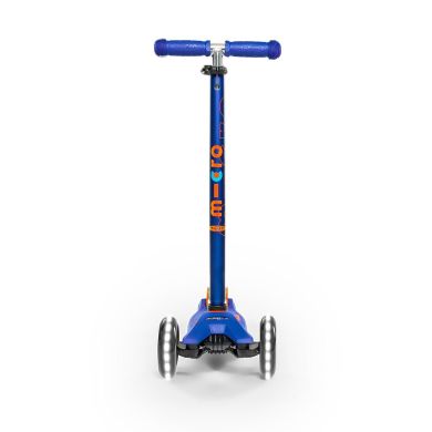 Самокат Micro серії Maxi Deluxe Синій (до 50 кг, триколісний, LED) Micro MMD067