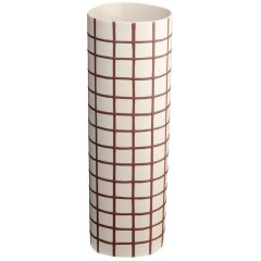 Ваза, бордові квадрати, ASA Selection 8 x 25 60073622