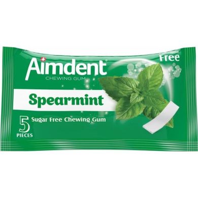 Жевательная резинка Aimdent Spearmint 5 пластинок без сахара 8681259504369