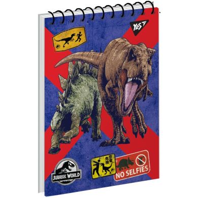 Зошит для записів YES А6/80 од.спіраль Jurassic World. Dino tracker 151901