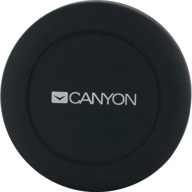 Автотримач для телефона магнітний Canyon CH-2 з 2 пластинами (прямокутник/коло), black CNE-CCHM2