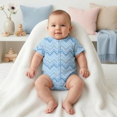 Боді Передня застібка з коротким рукавом для немовлят My Little Pie Missoni Ocean 68-74 BSHL009