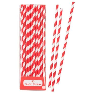 Червоні соломинки для коктейлів Talking Tables 30 шт MIX-STRAW-RED