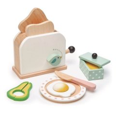Дерев'яний тостер з набором для сніданку Mini Chef, Tender Leaf Toys TL8226