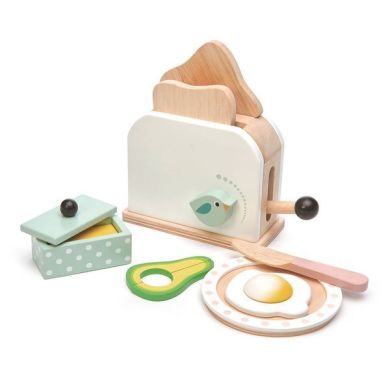 Деревянный тостер с набором для завтрака Mini Chef, Tender Leaf Toys TL8226