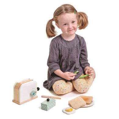 Деревянный тостер с набором для завтрака Mini Chef, Tender Leaf Toys TL8226