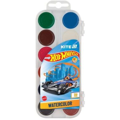 Фарби акварельні, 12 кольорів Hot Wheels HW25-061