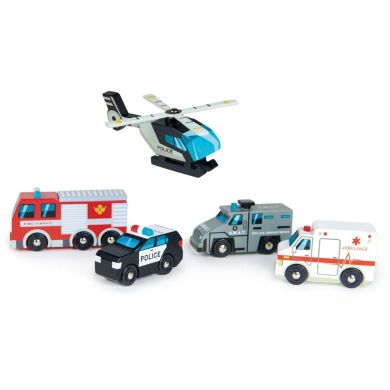 Іграшка з дерева Набір Машини екстреної допомоги Tender Leaf Toys TL8662