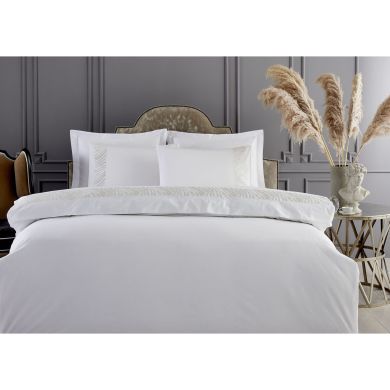 Комплект постіль PASCALE CREAM-SILVER, евророзмір PEPPERHOME PASCALE 0146, евророзмір