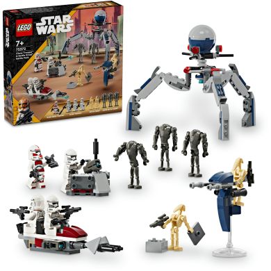 Конструктор Клони-піхотинці й Бойовий дроїд. Бойовий набір LEGO Зоряні війни 75372