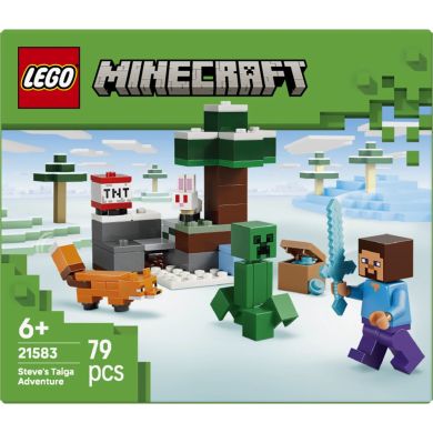 Конструктор LEGO Minecraft Приключения Стива в тайге 21583