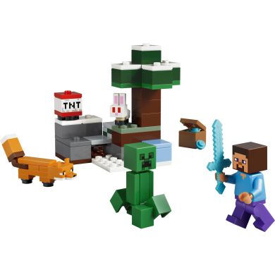 Конструктор LEGO Minecraft Приключения Стива в тайге 21583