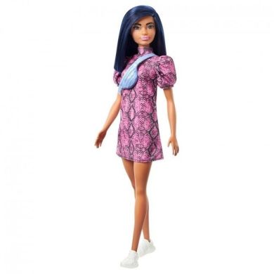 Лялька Barbie Барбі Модниця в платті з принтом під зміїну шкіру GXY99