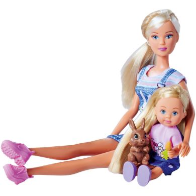 Ляльковий набiр Штеффi Сiм'я кроликiв, з аксес., 3+ SIMBA TOYS 5733667