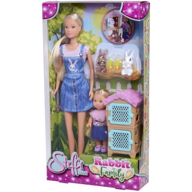 Ляльковий набiр Штеффi Сiм'я кроликiв, з аксес., 3+ SIMBA TOYS 5733667
