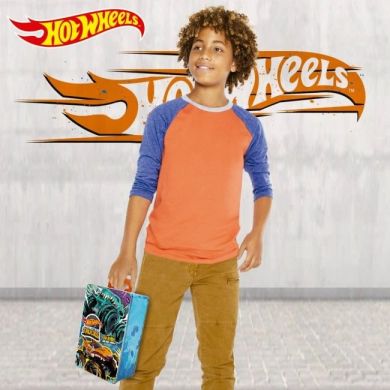 Металевий контейнер для зберігання машинок серії Monster Trucks Hot Wheels HWCC21