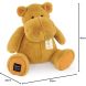 Мягкая игрушка DouDou Бегемот горчичный 40 см HO3212