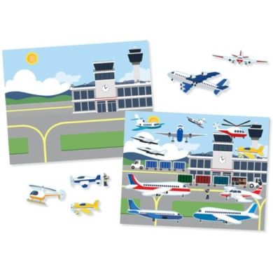 Набір багаторазових наліпок Транспорт Melissa & Doug SM93209/6812