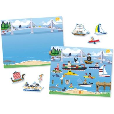 Набір багаторазових наліпок Транспорт Melissa & Doug SM93209/6812